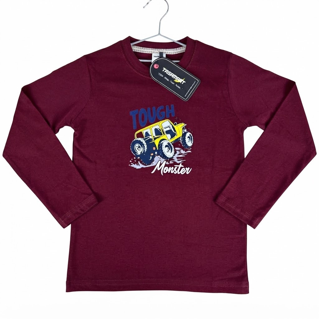 100% Cotton Export Quality Casual Boys Full Sleeve T-Shirt (3-14 Years)