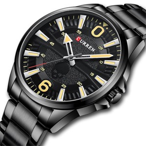 Curren 8389 Black Watch for Men